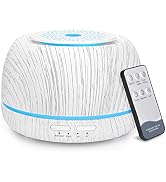 SEEDSEEL 300ML Essential Oil Diffuser, Remote Control Cool Mist Air Aromatherapy Diffuser Humidif...