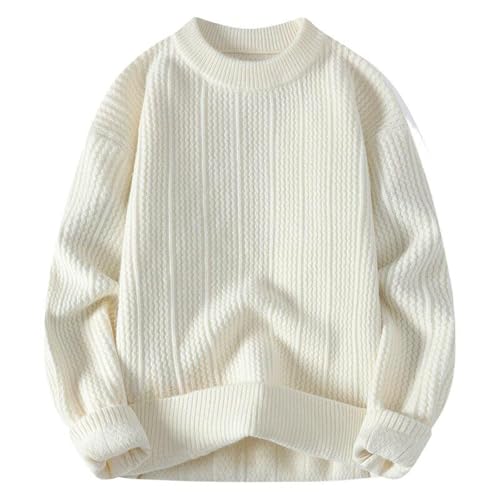 Men's Sweater Round Neck Knit Pullover Casual Long Sleeve Fall Winter Top for Men2
