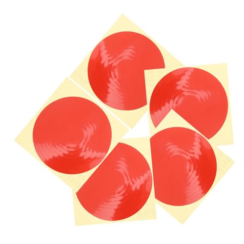 OUNONA 5 Sheets Waterproof Reflective Pressure Gauge Stickers Adhesive Identification Labels for High and Low Pressure Gauges Sturdy for Industrial and Home Use