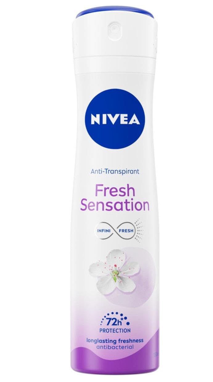 NIVEA Deodorante spray da donna, Fresh Sensation, confezione da 6 (6 x 150 ml)