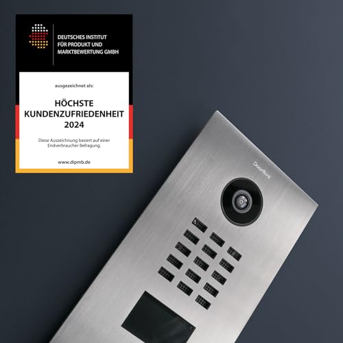 Image of DoorBird IP Video Indoor Wall Station Intercom A1101, 4 inch Color Display - Surface mounting - WiFi Ethernet and POE Black Edition Special Color Black