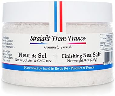 Straight from France French Fleur De Sel Finishing Sea Salt (8 oz)