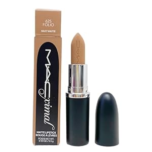 MAC Ximal Silky Matte Lipstick – 625 Folio (Greyish nude) .12 Oz / 3.5 g