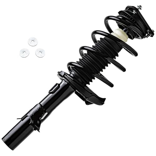 Image of Detroit Axle - 2.0L Front Struts for 2012 2013 Ford Focus 2 Complete Struts with Coil Spring Replacement Ready Strut Shock Assembly