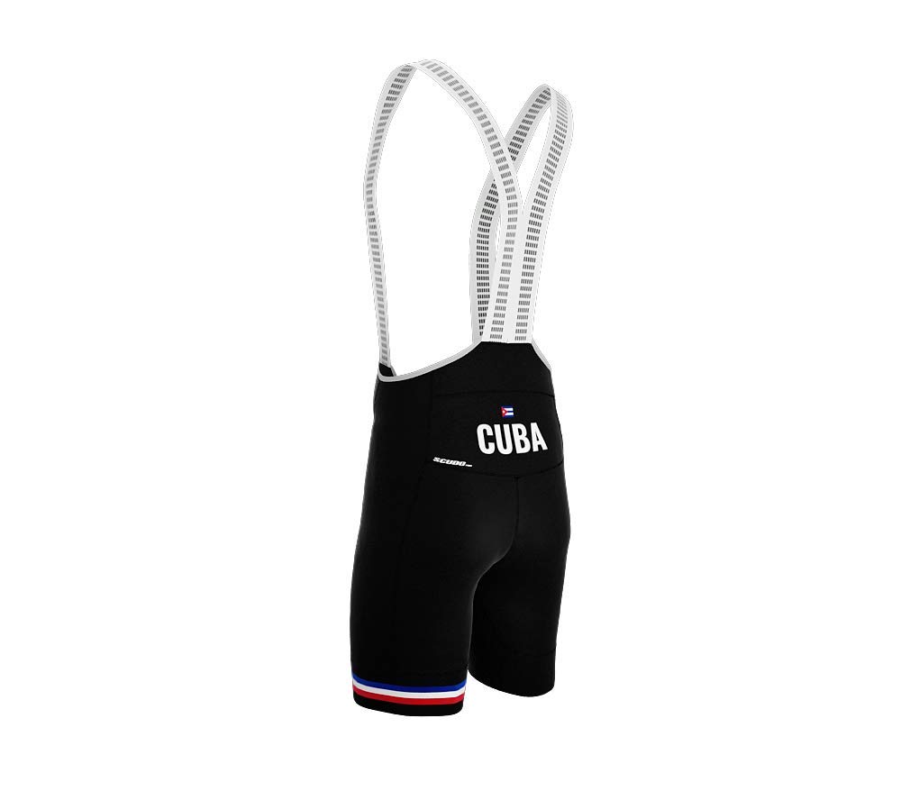 Cuba Black Code Cycling Pro Bib Shorts Bike for Men Size L