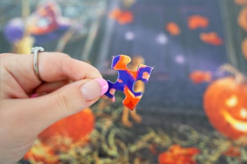 Rompecabezas Springbok Boo! de 1000 piezas para adultos, temática de Halloween, piezas únicas cortadas a precisión, fabricado en EE.UU. con materiales ecológicos, casa embrujada con fantasmas y diversión otoñal miniatura 6