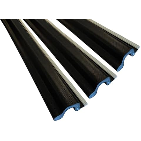 MEGA Reach Foam Weatherstrip (3 Pieces), Foam Weatherstrip for Door, 97 Inches (Black) Cover
