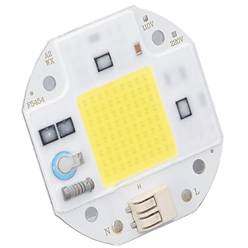 Yosoo Cob Light Chip Led Cob 100W Highlight Drive Lamp Beads Hanging Chandelier Chip Led Cob 100W 110V Black Light Fixtures (50W Cold White)