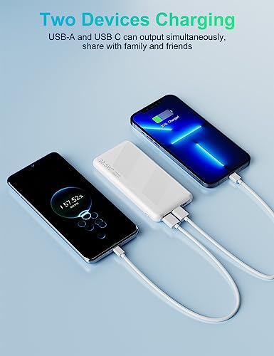 Moskiz YD-881 Portable Charger 2 Pack, 10000Mah Power Bank Fast Charging Usb C 20W thumb #7
