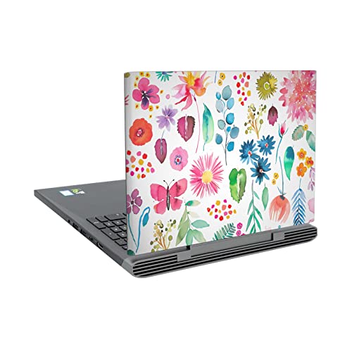 Autocollant pour Dell Inspiron 15 7000 P65F Ninola Plantes Multicolores Floral Vinyle Peau