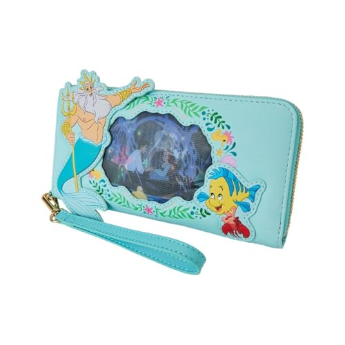 Loungefly Disney The Little Mermaid Ariel Princess Lenticular Zip Around Wallet2
