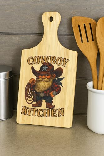 Tabla decorativa de madera con diseño vaquero miniatura 4