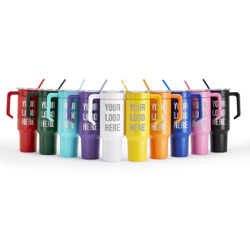 Image of Custom Logo 40 oz Engraved Tumbler for Business & Corporate Gifts
