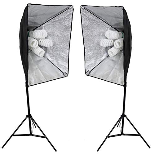 Kit luz continua softlight 50x70 para foto produto, filmagens, família e newborn-110v-360ws