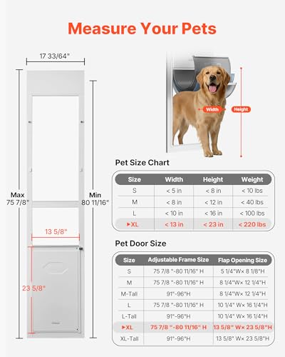 Puerta para mascota de 3 capas aislante insertable en cristalera corredera 3