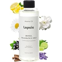 Lopeie Hotel Diffuser Oil, Premium Aroma Oil with Lemon, Lavender & Wood Notes for Ultrasonic Diffusers, Humidifiers, Waterless Diffusers & DIY Crafts – 250 mL