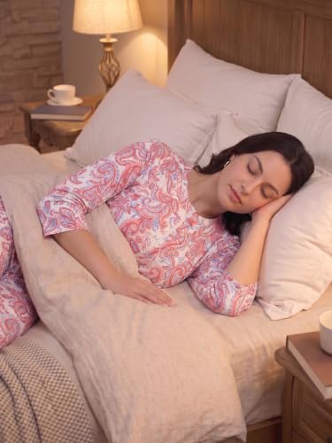 Image of Women's Post Surgery Robe with Drain Pockets Mastectomy Recovery Robe Front Zipper Hospital Gown Pajamas Gift