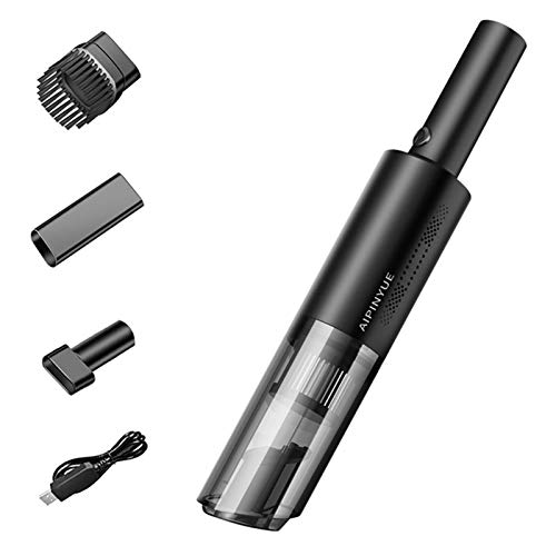 Rebornsun 車用掃除機 ハンドクリーナー コードレス 6000Pa超 車内掃除機 超軽量 小型 携帯便利 USB快速充電 フィルタシステム 逆止め弁設計 防塵 20分間以上連続稼働 ブラシ付き