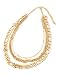 Produktbild Musthaves Damen Gliederkette 3 Schichten - Länge einstellbar 42-47 cm (Gold)