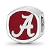 Srebro wysokiej próby 925 logo U Alabama w kształcie poduszki logo koralik kolegium uczelnia piękna biżuteria dla kobiet prezenty dla niej