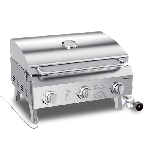 3-Burner Portable Propane BBQ Grill