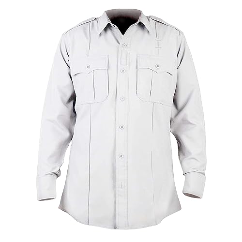 Image of First Class 100% Polyester Short & Long Sleeve Zippered Uniform Shirt 4 Pocket Hidden, Law Enforcement BDU Zipper Closure.