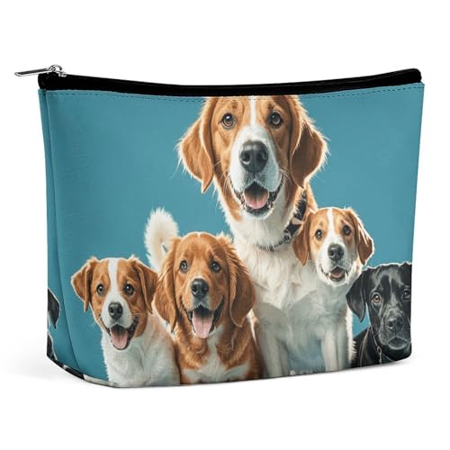 Trousse de maquillage de voyage : protégez vos pinceaux grâce au cuir synthétique chiens