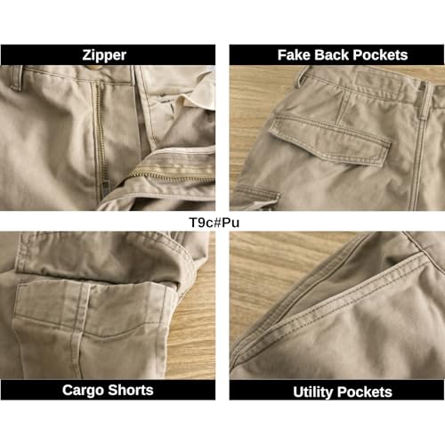 Womens Cargo Shorts Sale Clearance,Stretch Cotton Summer Pants Elastic Waist Tracksuits Bottoms Combat Bermuda Cargo Shorts 7" Baggy Hiking Walking Running Pants with 4 Pockets Plus Size Y2K Jumpers - Image 5