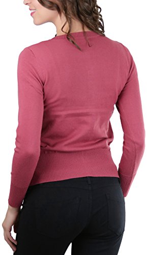 Image of ToBeInStyle Women's Long Sleeve Button Down V-Neck Cardigan