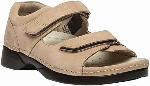 Propét womens W0089 Pedic Walker flats sandals, Dusty Taupe Nubuck, 9 XX-Wide US | Image 1