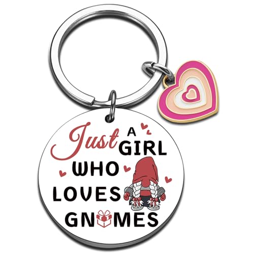 QUIHUD Gnomes Gifts For Women Birthday Christmas Gnome Gifts For Girls Friend Daughter Sister Bestie Keychain