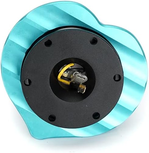 NRG Innovations NRG-SRK-143BK-MF - Kit de adaptador de liberación rápida para volante, cuerpo negromenta, anillo con forma de corazón, 0.236 x