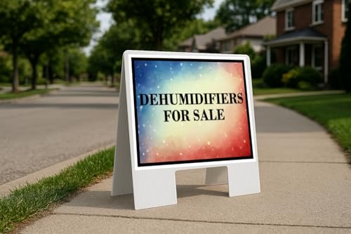 4th of July USA Patriotic Watercolor Yard Sign 23x23 in