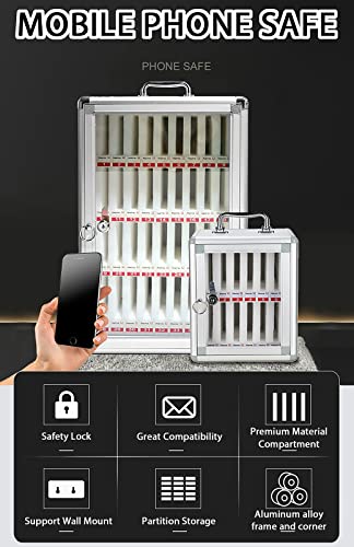 Casier téléphone avec clé pour sécuriser 24 smartphones à l'école - 7