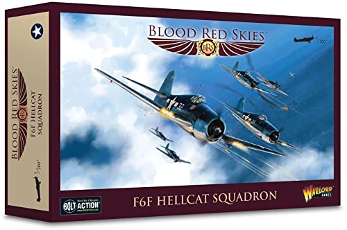 Warlord Blood Red Skies F6F Hellcat Squadron 1:200 WWII Mass Air Combat Table Top War Game 772412005