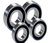 4-Pack 5302-2RS - Double Row Angular Contact Ball Bearing 15 mm x 42 mm x 19 mm Double Lip Seal