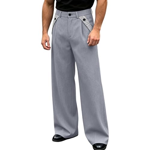 Pantalon décontracté résistant aux rides et infroissable homme F417