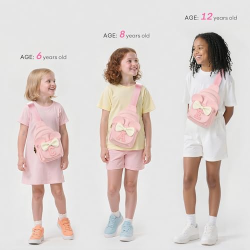 Image of Mibasies Sling Bag for Girls Gift, Toddler Girl Toys, Solid Pink K | Cute Design, Adjustable Strap, Premium Durable Materials, Ideal Gift for Girls 4-6 for Birthdays, Christmas & Holidays