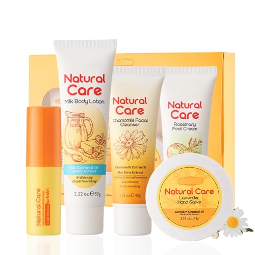 Skin Care Kit Mothers Day Gift- Skin Care Set Chrysanthemum - Skin Care Routine Kit for All Skin Types Moisturizing Soothing Anti-Aging - Skincare Gift Set Women Mom Birthday Gifts(5pcs)