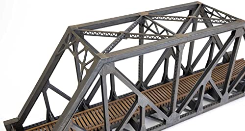 Walthers Cornerstone 933-4511 HO Scale 97' Subdivided Warren Truss Bridge - Single-Track - Kit - 13-1/2 x 3-1/4 x 5-1/2