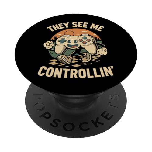 Funny Gamer Humor Meme Controller Quote Console Gaming Lover PopSockets Adhesive PopGrip