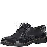 Tamaris 23711-25 Damen, Frauen Schnürhalbschuhe,Businessschuh,Da.-Schnürer,Halbschuh,Schnürschuh,Schnürer,klassisch,elegant,BLACK (Schwarz)