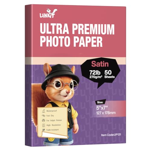 Papier photo imperméable 270g pour imprimante jet d'encre lot de 50