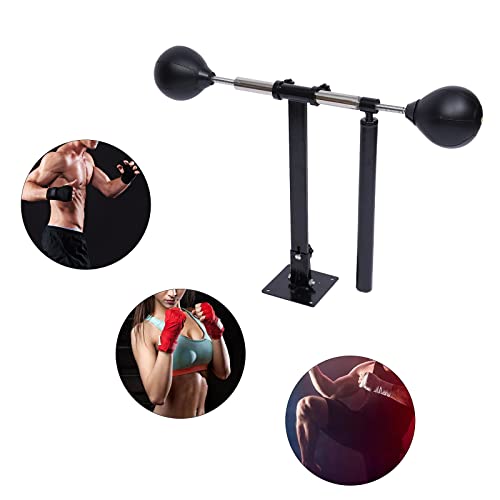 Lifujundong Height Adjustable Wall Mount Boxing Speed Trainer, Punching Speed Bag, Punching Ball Punching Focus Bag, 360°Rotatable Reflex Bar #TOP2
