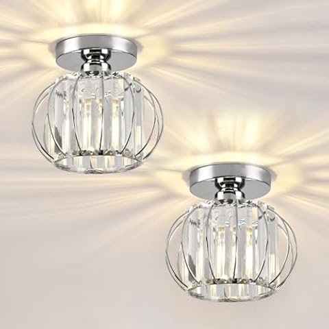 ZYDTRIP Modern Crystal Ceiling Light Fixture Cover