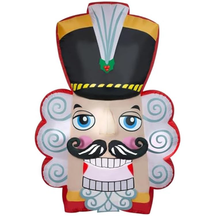 8' Gemmy Airblown Christmas Nutcracker Head