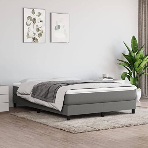 Homgoday Colchón de muelles ensacados gris oscuro 140 x 190 x 20 cm, colchón para sofá cama, colchón para cama con marco