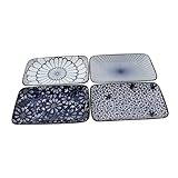 Idéal pour : ensembles d'assiettes à sushi japonaises sont conçus pour en valeur sushis, sashimis et , ce qui rend parfaits pour amateurs de sushis, assiettes à dîner en céramique, assiettes à pâtes à dessert japonaises