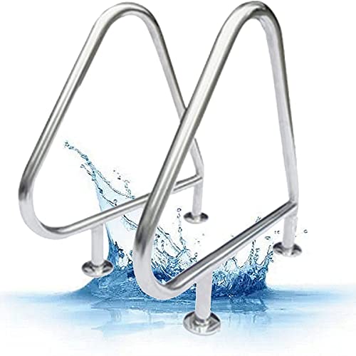 Baranda para piscina de acero inoxidable 304 81x90 cm miniatura 1