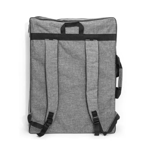 Image of Art Portfolio Carry Bag 4K Canvas Artist Backpack Adjustable Shoulder Bag Tote Artist Portfolios Case Water-Resistant Drawing Board Bag for Art Supplies Storage Transport Traveling, 26 x 19 Inch